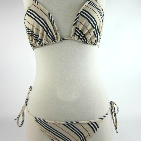 Burberry Other - BURBERRY London Beige Nova Stripe Bikini/Swimsuit